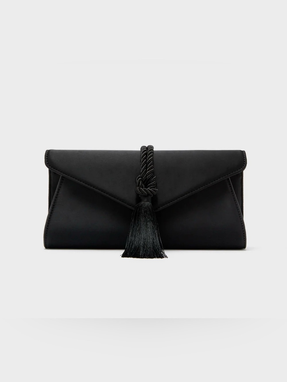 Tuckernuck Black Satin Gabrielle Clutch
